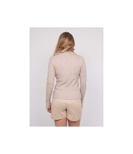 Sous-pull côtelé col montant fils brillants FODYA - Dona X Lisa