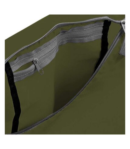 BagBase Packaway Barrel Bag/Duffel Water Resistant Travel Bag (8 Gallons) (Olive Green / Black) (One Size)
