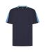 Unisex Adult Team T-shirt Navy Sky Blue Finden & Hales-1