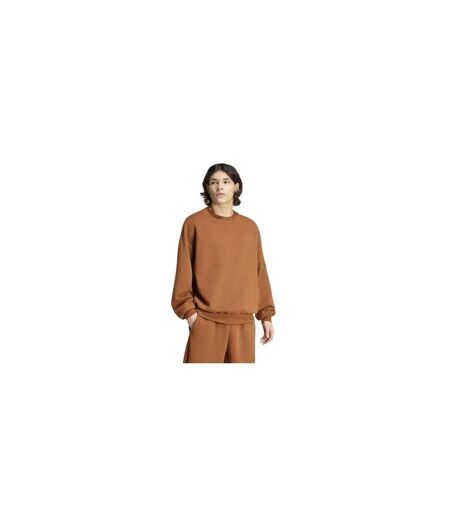 Mens Crew Neck Oversized Sweatshirt Dusky Brown Adidas