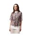 Womens/ladies Elysian Floral Tie Neck Puff Sleeve Blouse Blush Pink French Connection-1