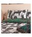 Reversible wildcat duvet cover set jungle green Furn