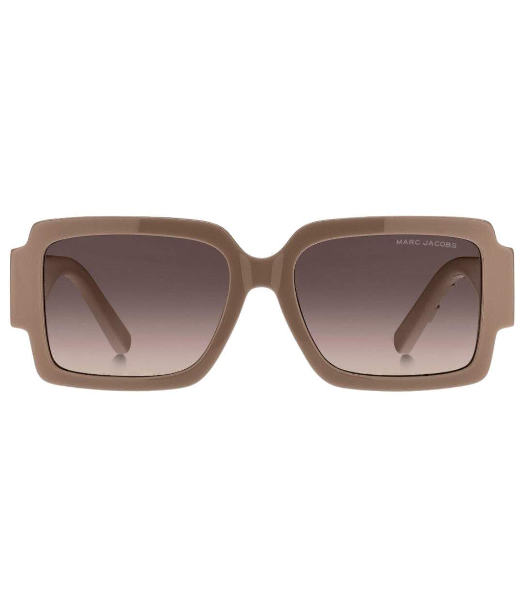 Lunettes De Soleil Motif/style Marque Sur Branches Femme Taille Unique Marron Marc Jacobs-1