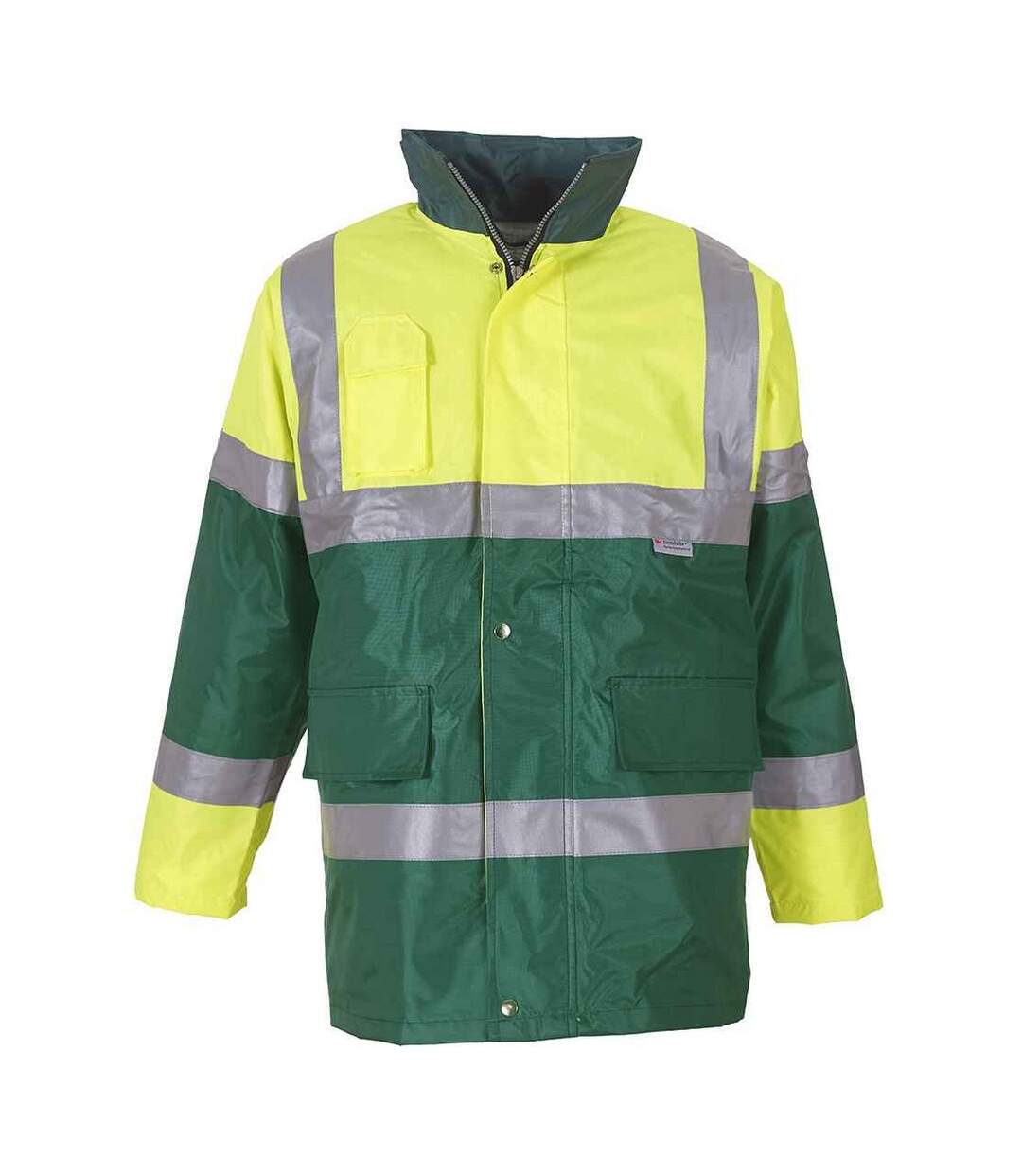 Yoko Veste Hi-Vis contrastée unisexe pour adultes (Jaune/vert paramédical) - UTPC6683-1