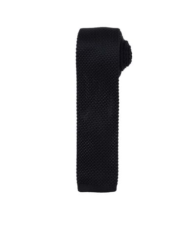 Premier - Cravate effet tricot - Homme (Lot de 2) (Noir) (Taille unique) - UTRW6946