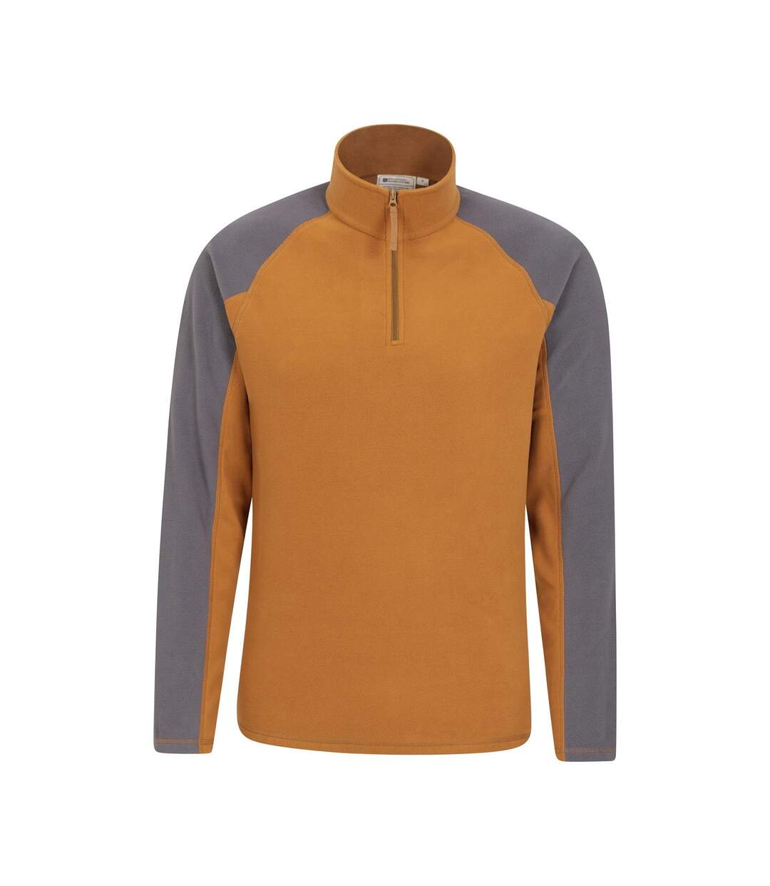 Mens ashbourne ii half zip fleece top mustard Mountain Warehouse