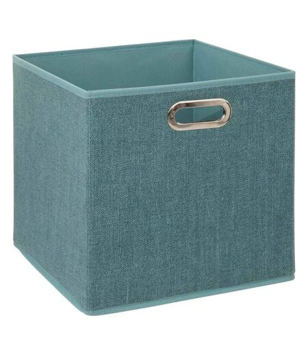 Boîte de Rangement Carrée Pliable Mix n'Modul 31x31cm Pétrole Chiné