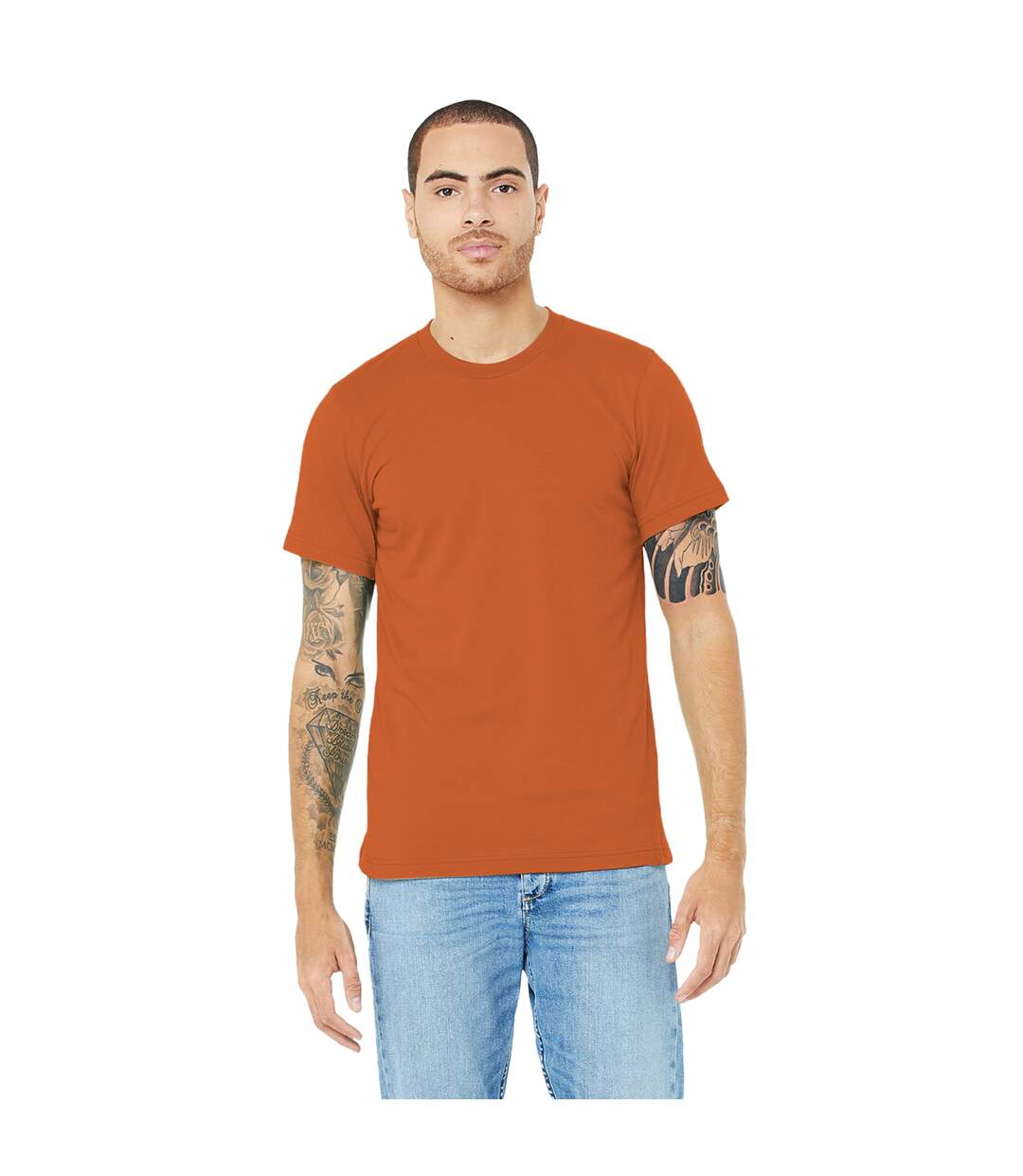 Canvas - T-shirt JERSEY - Hommes (Orange brique) - UTBC163