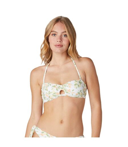 Haut de maillot de bain bandeau blanc Menton