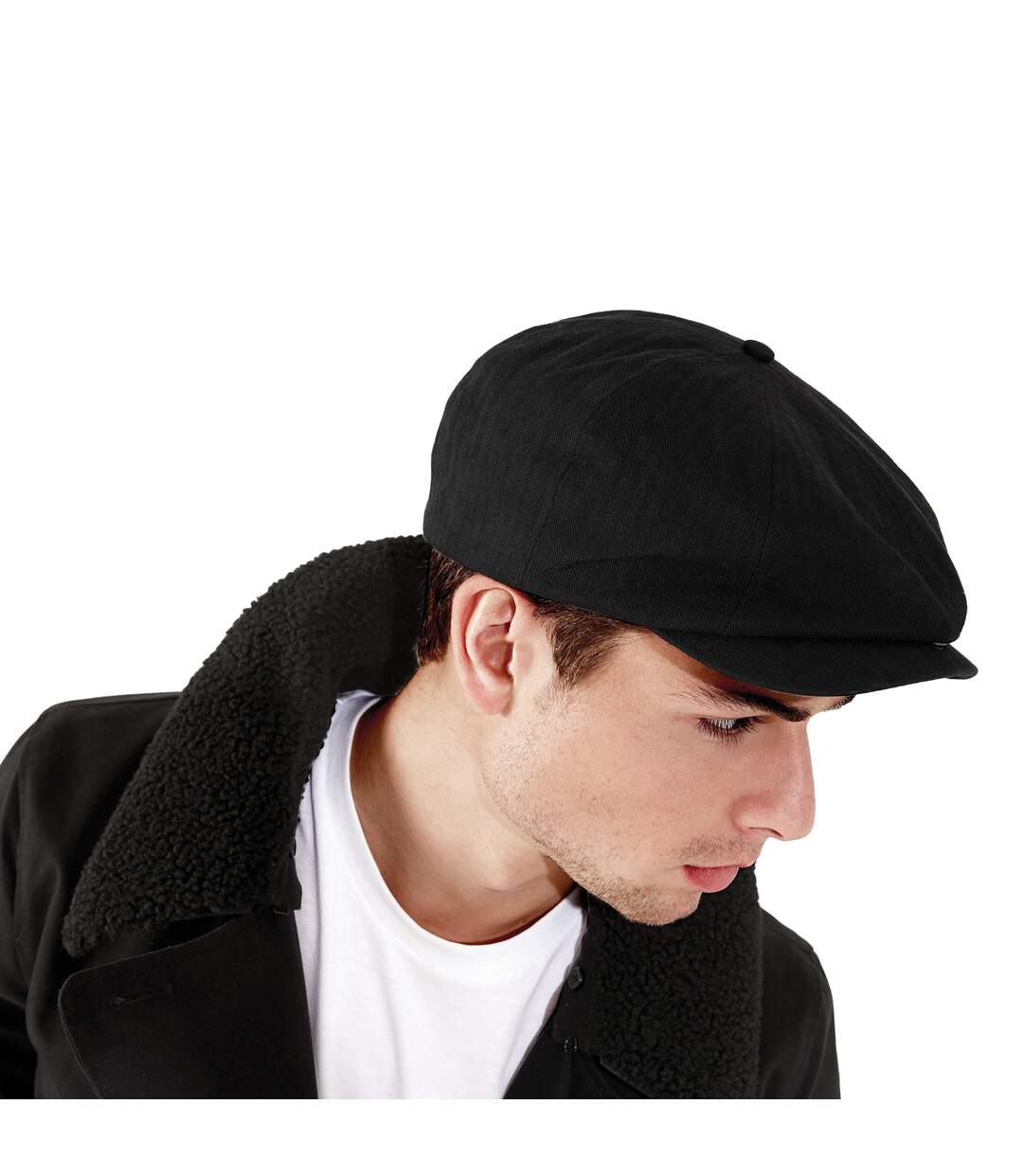 Casquette gavroche homme noir Beechfield