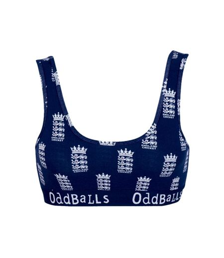 OddBalls Womens/Ladies England Cricket Bralette (Blue/White) - UTOB162