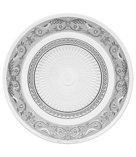 Lot de 6 Assiettes Plates Renaissance 25cm Transparent