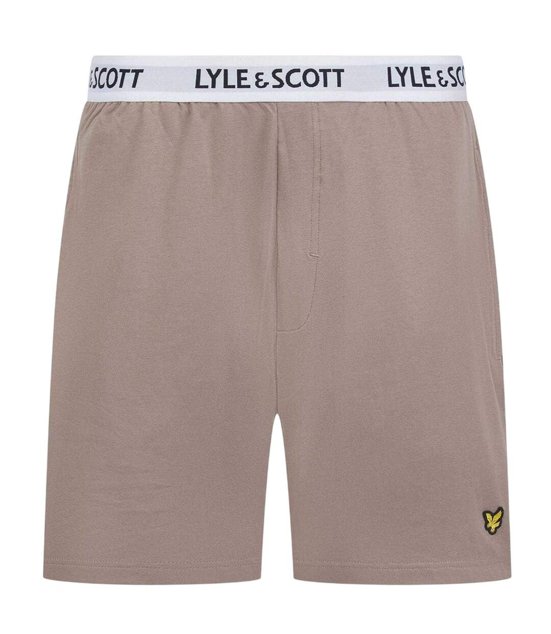 Ensemble De Pyjama Court Homme Gris Marron Lyle & Scott-3