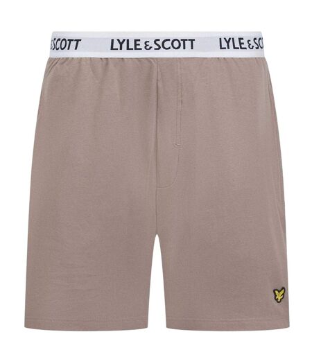 Ensemble De Pyjama Court Homme Gris Marron Lyle & Scott