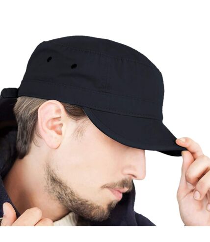 Casquette militaire style urbain mixte noir Atlantis