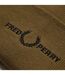 Bonnet Motif/style Logo Brodé Marron Pierre Fred Perry-3