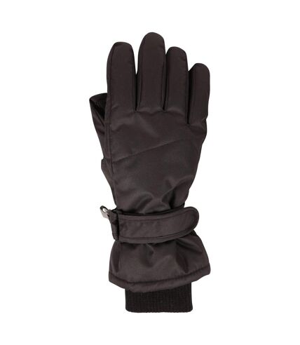 Womens/ladies isotherm waterproof ski gloves black Mountain Warehouse