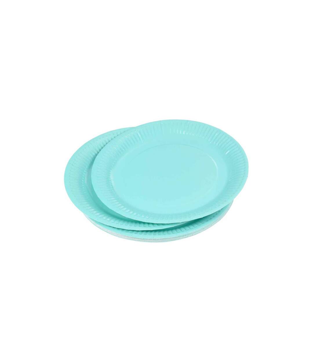 Lot de 20 Assiettes en Carton Vitamine 23cm Menthe-1