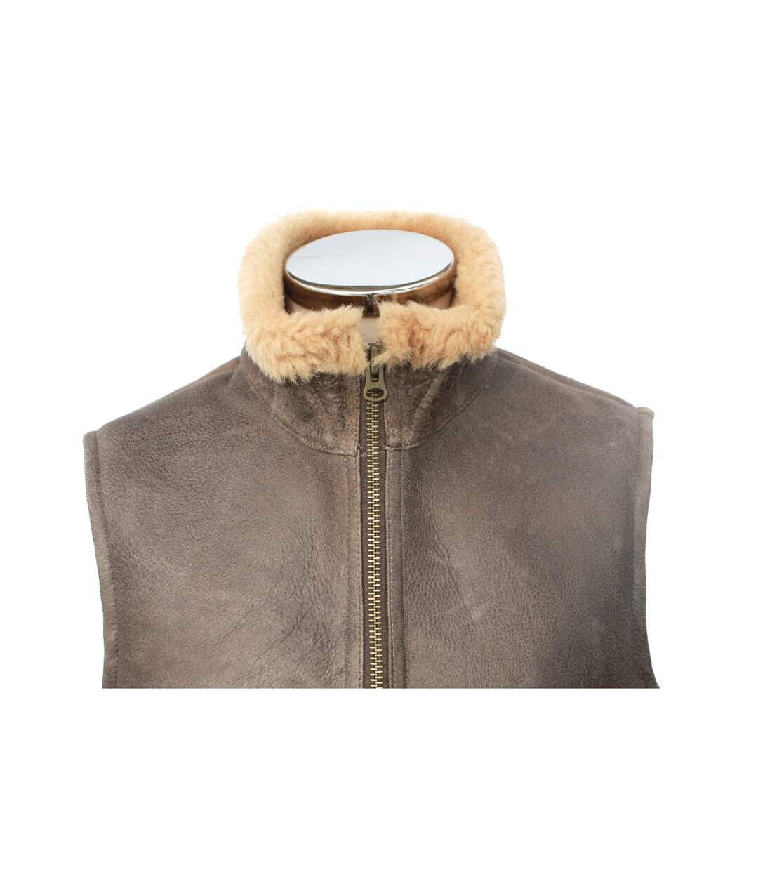 Eastern Counties Leather Mens Harvey Sheepskin Gilet (Chocolate Forest Distressed)
