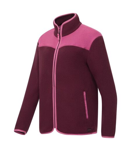 Womens/ladies Frankie Borg Full Zip Fleece Jacket Fig Violet Regatta