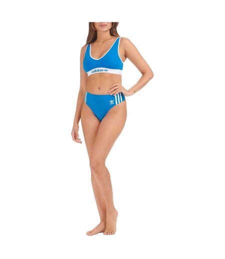 Lot De 2  Strings Femme Noir Bleu Adidas