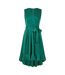 Robe Portefeuille Sans Manches Femme Vert Mela London-2