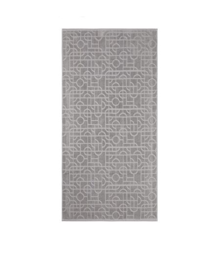 Pack of 4  Verso organic cotton towel set  one size grey Vinga
