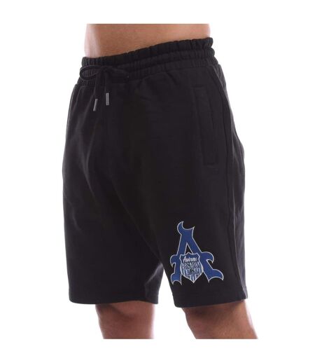 Mens Juniper Fleece Sweat Shorts Black Avirex