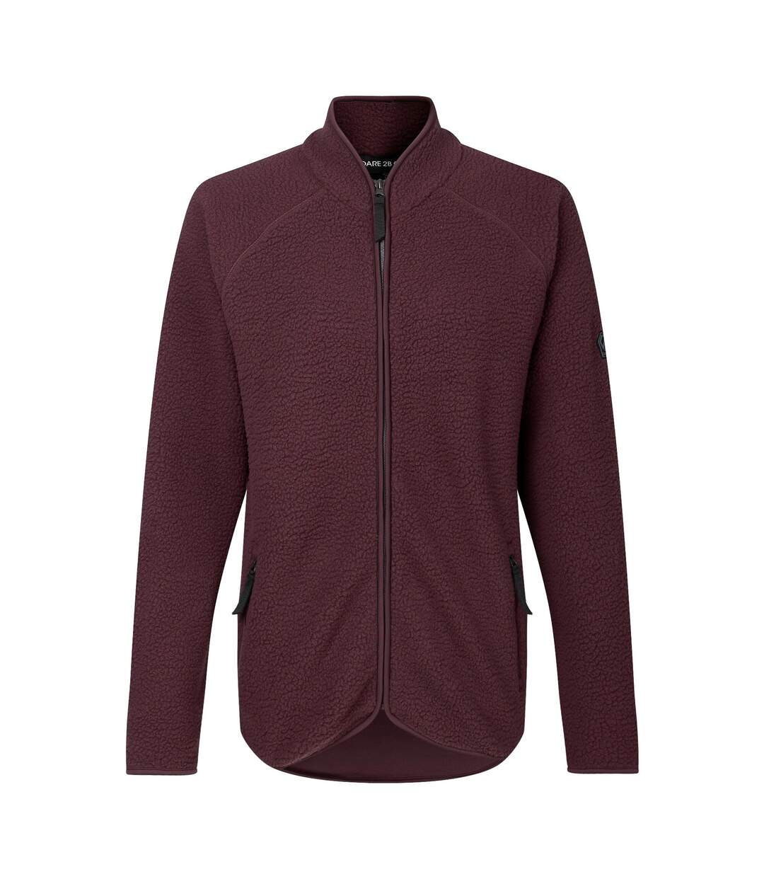 Veste Polaire Unie Col Montant Excursion Femme Lilas Foncé Dare 2B-1