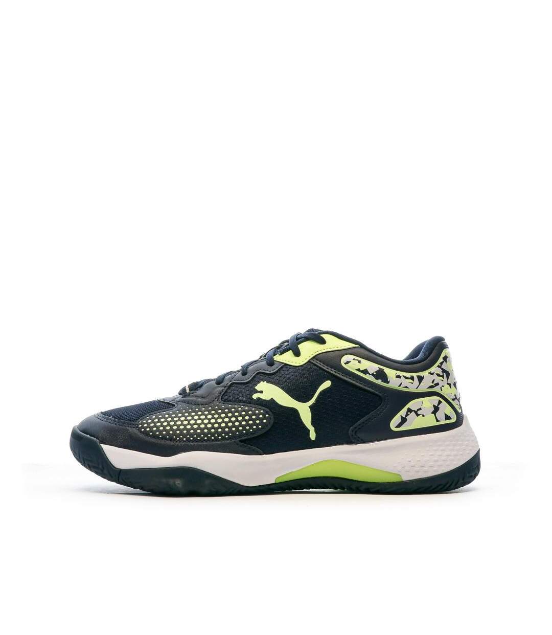 Chaussures de padel noire/jaune homme puma solarcourt-1