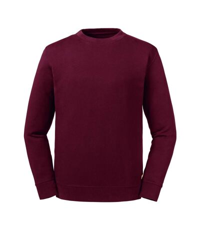 Russell Adults Unisex Pure Organic Reversible Sweatshirt (Burgundy)