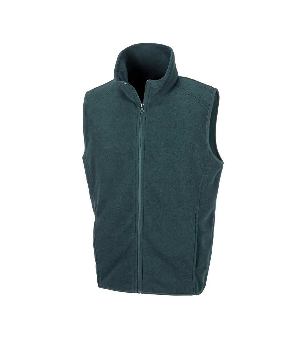 Unisex adult microfleece gilet forest green Result Core-1