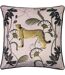 Paoletti Tropica Cheetah Throw Pillow Cover (Blush/Green/Gold) (One Size)