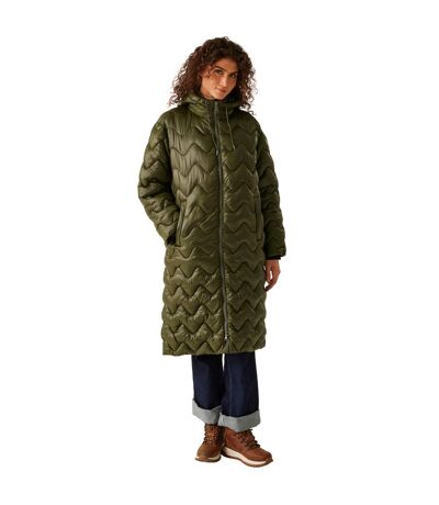 Doudoune Matelassée Cambrie Femme Kaki Foncé Regatta