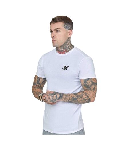 T-shirt Décontracté Essentials Homme Blanc SikSilk