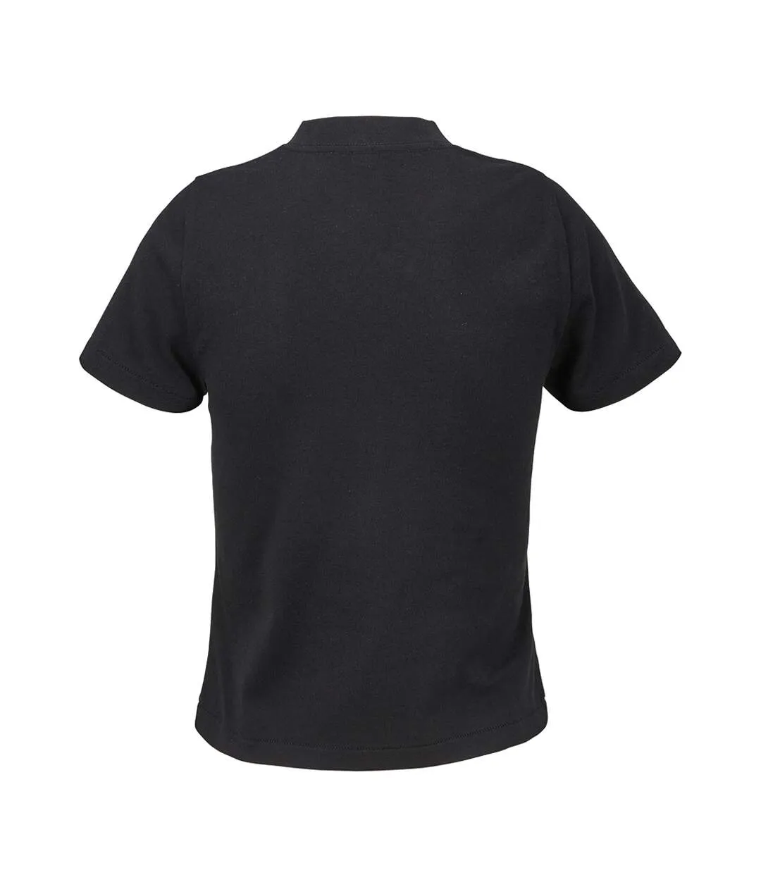 Womens/ladies Lilia Low Cropped T-shirt Deep Black SOLS-3