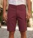 Bermuda WINCHESTER IVANHOE3 uni en coton : le short bordeaux chic et fonctionnel pour l'été-1