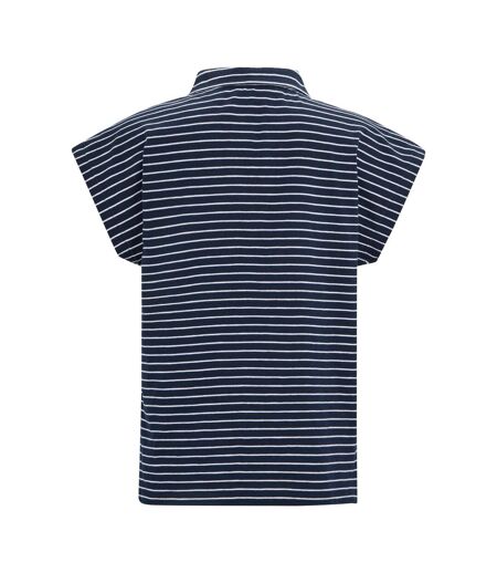 T-shirt Lorana Femme Bleu Marine Blanc Regatta