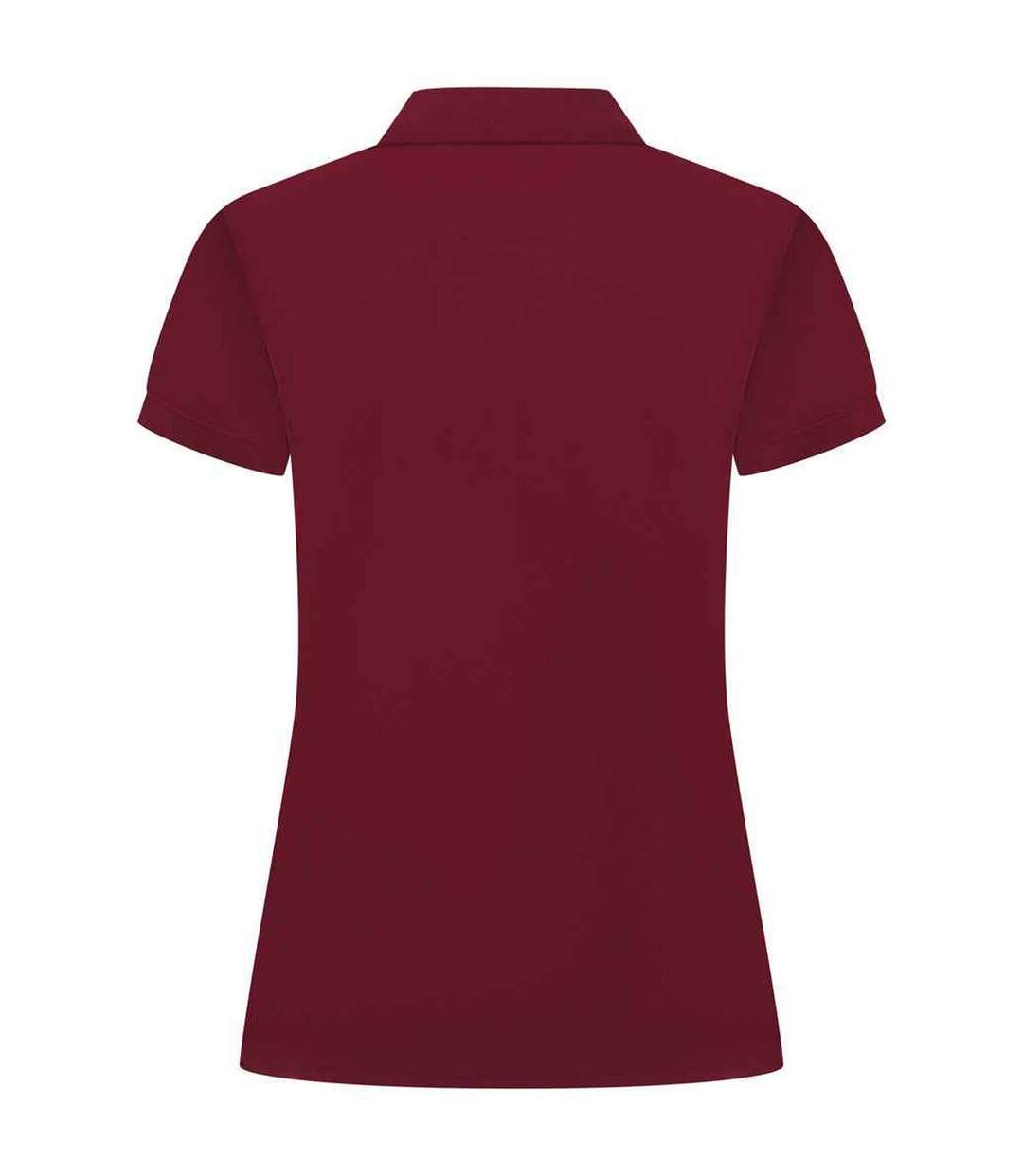 Womens/ladies pique polo shirt burgundy Henbury