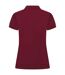 Womens/ladies pique polo shirt burgundy Henbury