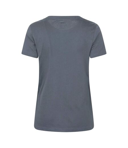 Womens/ladies Aviemore Mountain T-shirt Dark Blue Mountain Warehouse