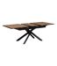 Table à manger extensible pour 6 personnes SANDRI - Marron-3