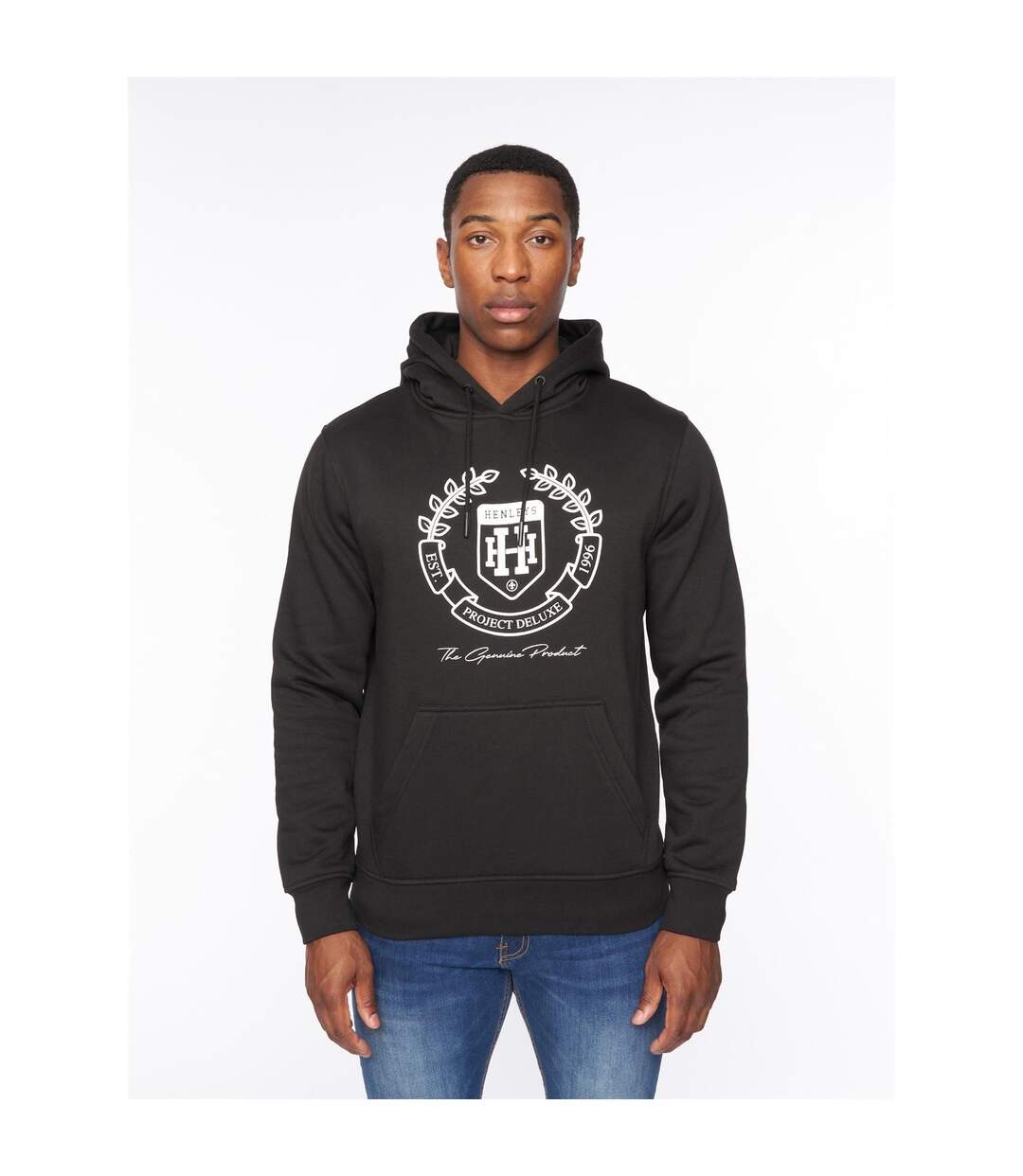 Mens myer hoodie black Henleys-1