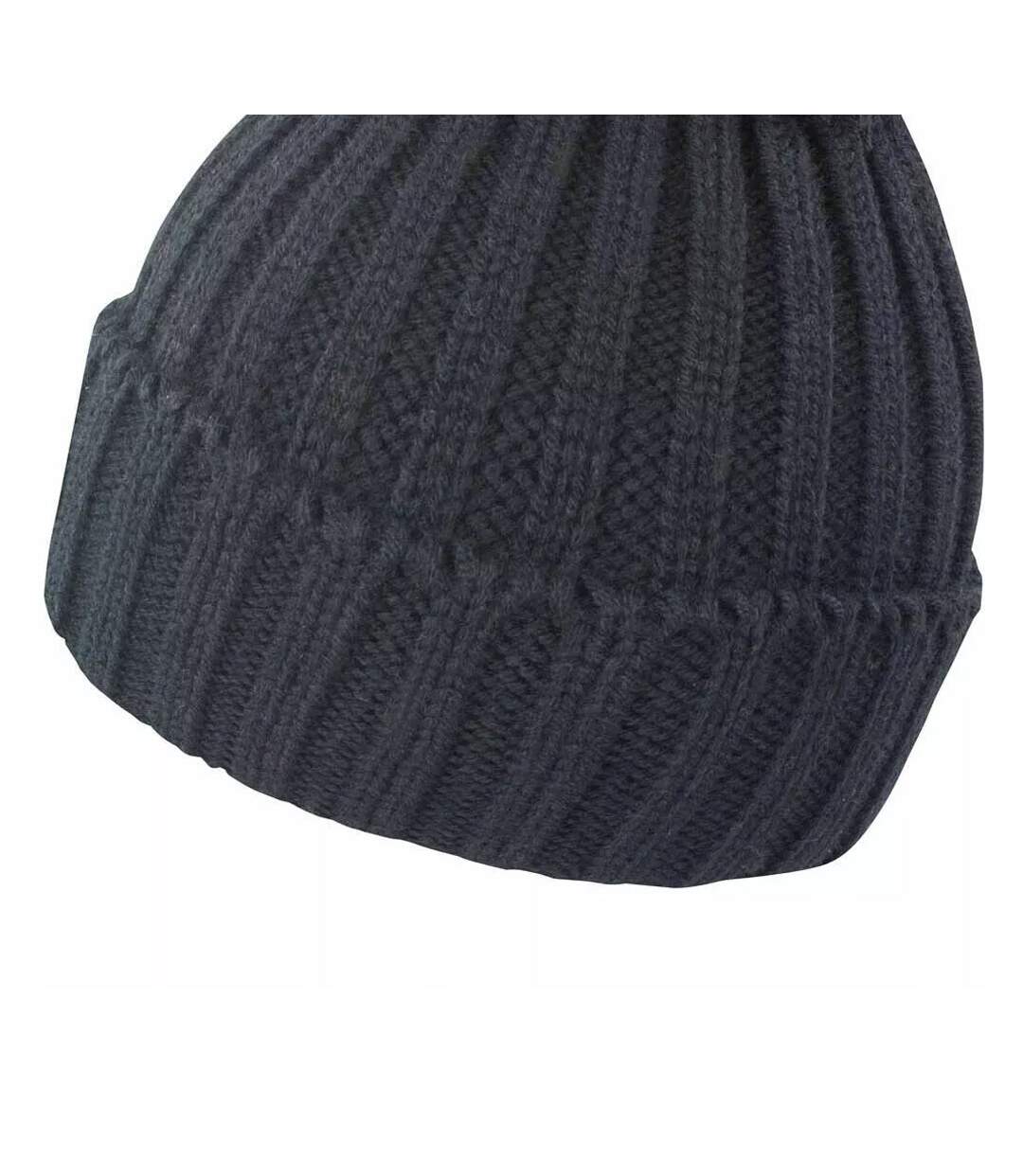 Unisex Adult Knitted Hdi Quest Beanie Black Result Winter Essentials-2