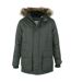 Mens d555 lovett kingsize parka khaki Duke-1