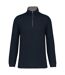 Sweat shirt piqué col zippé - Homme - K206 - bleu marine