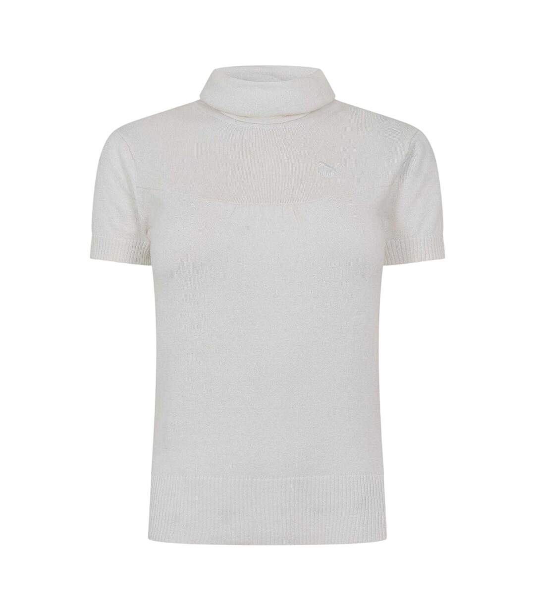 Sweat Manches Courtes Femme Blanc Puma-1