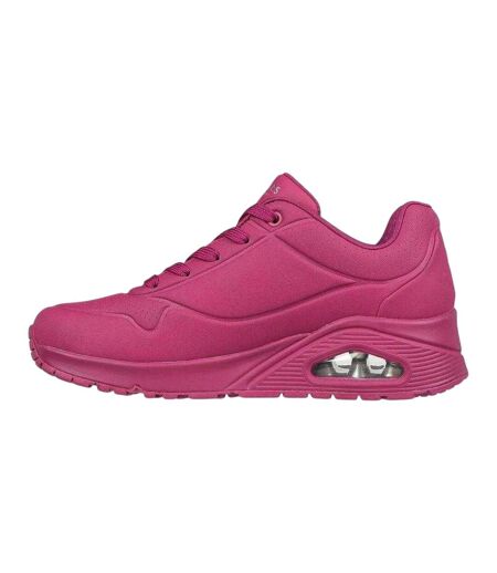 Baskets Uno Stand On Air Femme Rose Skechers