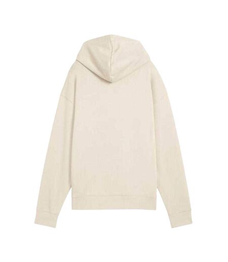 Sweat À Capuche Style Texte Ess Femme Beige Crème Puma