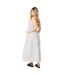 Robe mi-longue femme blanc cassé Dorothy Perkins